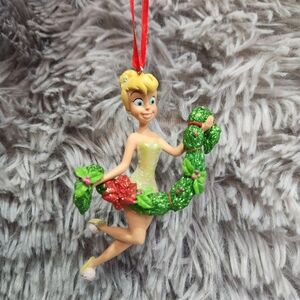 Disney Tinker Bell Holiday Ornament - Green and Red